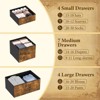 15-Drawer Dresser for Bedroom, Tall Chest Storage Organizer with Fabric Bins, Metal Frame & Wood Top, Hallway, Entryway - 3 of 4