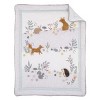 NoJo Woodland Gray, Sage, Tan, and White 3 Piece Nursery Crib Bedding Set - Comforter, Fitted Crib Sheet, and Crib Skirt - 2 of 4