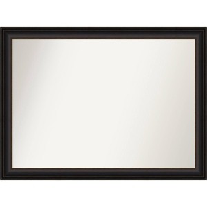 43" x 32" Non-Beveled Trio Oil Rubbed Bronze Bathroom Wall Mirror - Amanti Art: Rectangle, Polystyrene Frame, Wall Mounted - 1 of 4