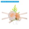 Unique Bargains Corsage Wristlet Adjustable Artificial Flower 2 Pcs - 2 of 4