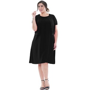 Jessica London Jewel-Neck Shrug - 1 of 4