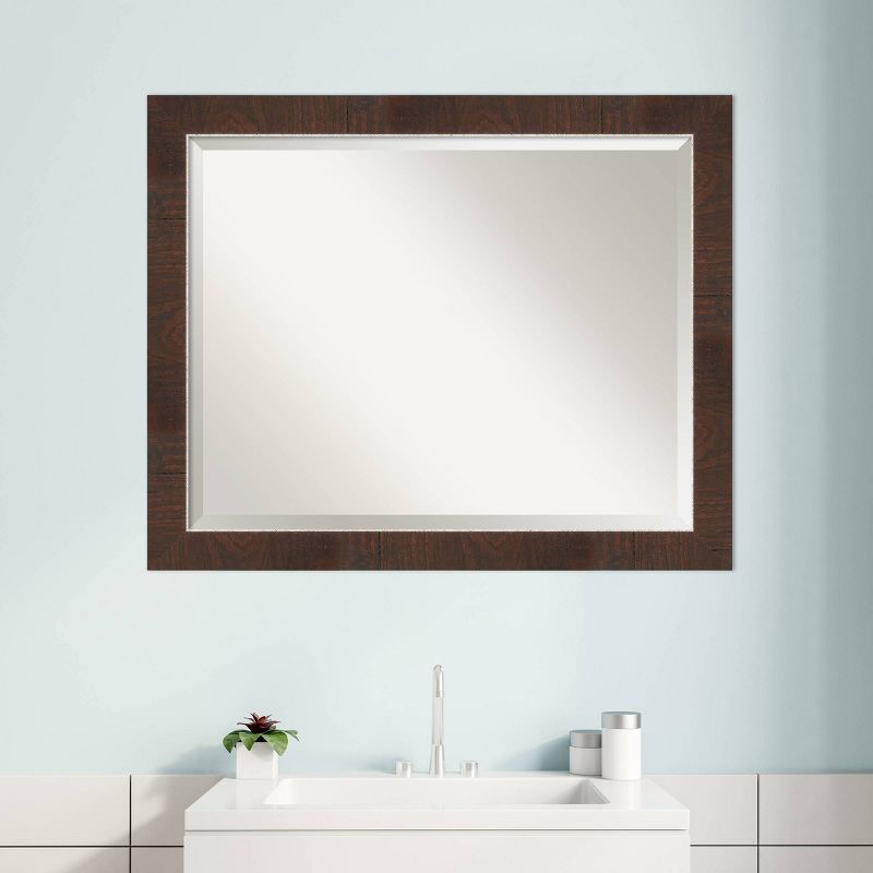 Wildwood Framed Bathroom Vanity Wall Mirror Brown - Amanti Art, 6 of 9