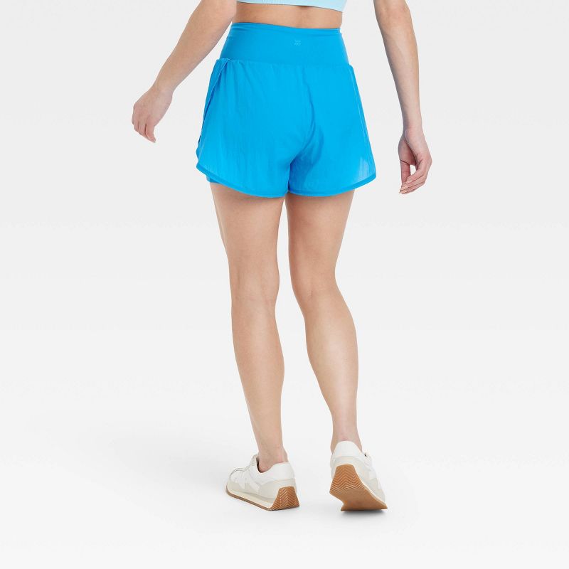 Women's Woven High-Rise 2-in-1 Run Shorts 3" - All In Motion™, 2 of 8