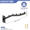 Unique Bargains Stainless Steel Sturdy Wall Mount Clothes Hanger for Bedroom Bathroom 3 Pcs - 2 of 3