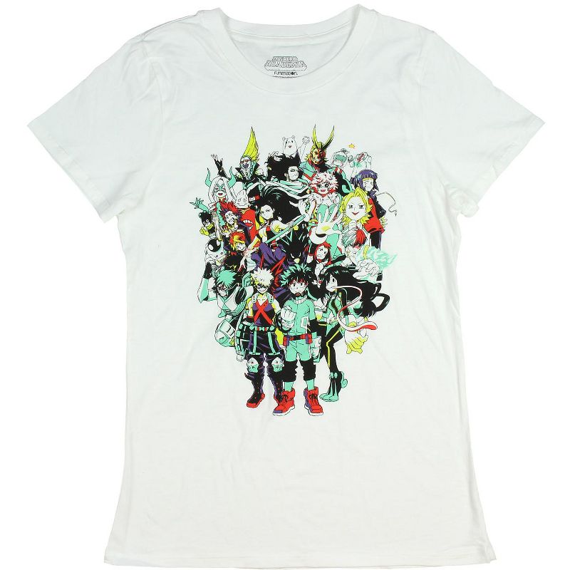 My Hero Academia Juniors Character Group Graphics Design T-Shirt, 1 of 4