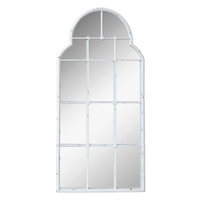 VIP Metal 60 in. White Framed Mirror