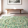 Modern Floral Area Rug Insect Rug Living Room Rugs Stain Resistant Low Pile Rugs for Bedroom Dining Room Office - 2 of 4