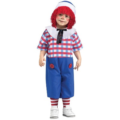  Boys' Raggedy Andy Toddler Costume 2 To 4 