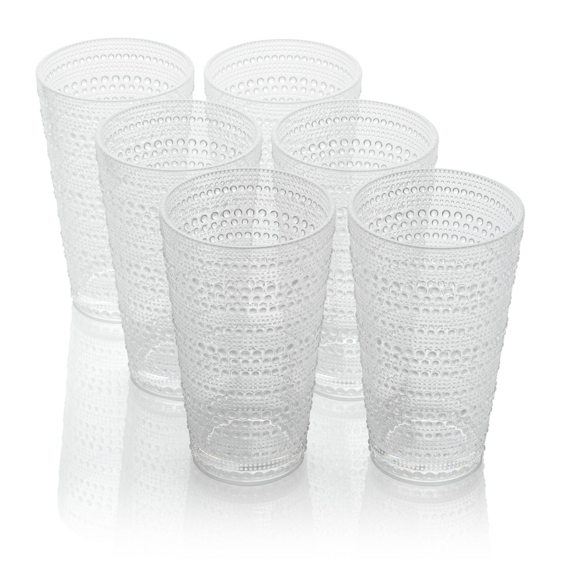 Certified International (Set of 6) 22oz Acrylic Ice Tea Glasses Santa Fe