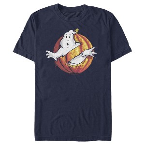 Men's Ghostbusters Halloween Pumpkin Logo T-Shirt - 1 of 4
