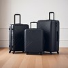 SEVOBAL Luggage 3 Piece ABS Lightweight Luggage Set with Spinner Wheels, TSA Lock, Hard Shell Suitcase for Travel School, Black, 30.31"*20.08"*11.81" - 2 of 4