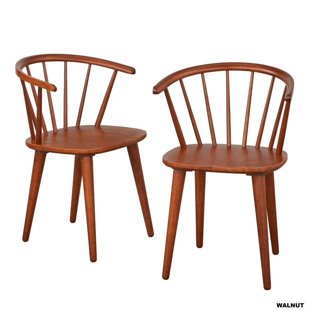 TMS Florence Dining Chairs (Set of 2)  Walnut