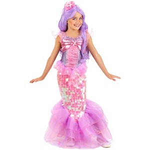 HalloweenCostumes.com Playful Mermaid Kid's Costume - 1 of 4