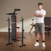VEVOR Weight Bench, Multi-Functional Adjustable Weight Bench Press for Full Body Workout, 600lbs Exercise Sit up Bench, Black&Red - 2 of 4