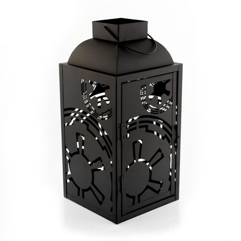 Seven20 Star Wars Black Stamped Lantern | Empire Imperial Symbol | 14 Inches Tall - image 1 of 4
