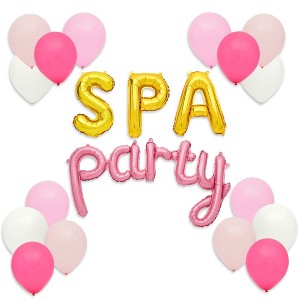 Sparkle and Bash 55 Pieces Spa Party Balloons for Slumber Party Decorations, Girls Night Birthday Supplies - 1 of 4