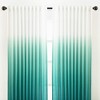 Chanasya 2pk Gradient Ombre Faux Belgian Flax Semi Sheer Window Curtain Panels - Set of 2 - 3 of 4