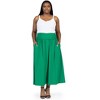24seven Comfort Apparel Foldover Plus Size Maxi Skirt With Pockets - 4 of 4
