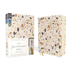 Niv, Journal the Word Bible (Perfect for Note-Taking), Cloth Over Board, Cream, Red Letter, Comfort Print - (NIV Journal the Word Bible) (Hardcover) - 1 of 1