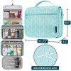 PAVILIA Hanging Toiletry Bag Women Men, Foldable Large Travel Cosmetic Organizer, Water Resistant Makeup Toiletries Essentials Kit - 2 of 4