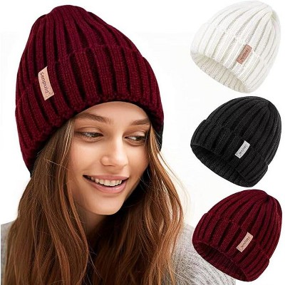 SENPUKI Womens Winter Knitted Beanie Hat 3PCS,Warm Knit Fashionable Caps,Womens Beanie for Fall Cold Weather