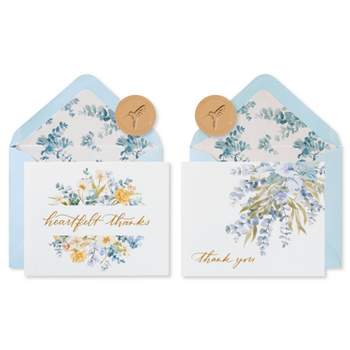 20ct Wedding Invitation Cards Coral Floral - Papyrus : Target