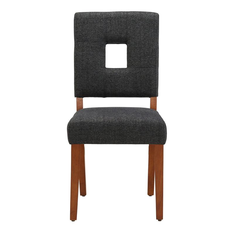 Set of 2 Troy Upholstered Fabric Keyhole Dining Chairs - Inspire Q, 5 of 10