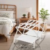 Luggage Rack with Fabric Storage Shelf, Suitcase Stands, Luggage Stand, Foldable Steel Frame, Holds up to 110 lb, 27.2 x 15 x 20.5 Inches - 4 of 4