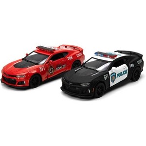 KiNSMART - 2017 Chevy Camaro ZL 1 1:38 5" Die Cast Metal Model Toy Car (Police & Fire) - 1 of 1