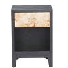 Side Table Multicolor 21.7"H – Modern Square Painted Fir Wood Table with Drawer & Shelf By Zuo Modern - 3 of 4