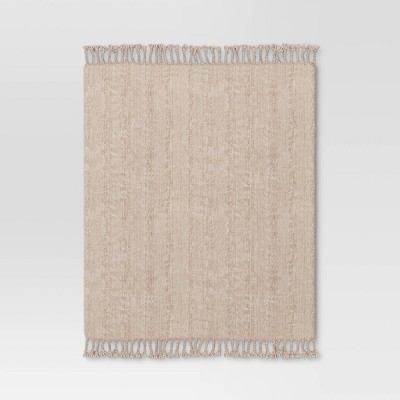 Crystal Chenille Woven Throw Blanket Beige - Threshold&#8482;