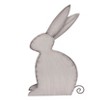 Transpac Metal 15.5 in. Silver Easter Bunny Decor Set of 2 - 3 of 3