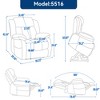 Faux Leather Dual Motor Power Lift Recliner Chair with 8-Point Vibration Massage & Lumbar Heating, Up to 350 lbs - 3 of 4