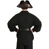 HalloweenCostumes.com One Size  Men  Mens Pirate Costume Shirt with Belt | Black, Black - 3 of 3