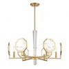 Savoy House Leighton 6 - Light Chandelier in  Warm Brass - 2 of 4