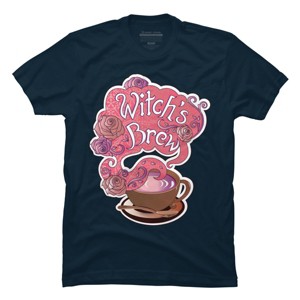 Men's Design By Humans Witch's Brew Cup of Coffee Pretty Halloween Concoction Shirt By TronicTees T-Shirt - 1 of 2