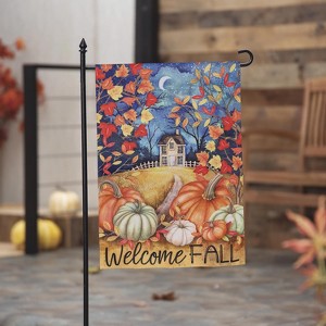 Evergreen Flag Fall Foliage Garden Flags 12x18 Double Sided, Small Garden Flags for Outside, Fall Decorations for Home, Porch, Yard - 1 of 4