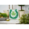 C&F Home 8" x 8" St. Patrick's Day Horseshoe Shoe Clover Hooked Small/Petite Accent Throw Pillow - 4 of 4