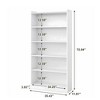 Kumasinova 6/7-Tier Wood Bookshelf with Storage,Display Shelves Bookcases,Tall  Bookshelf for Living Room,Bedroom,Office,Kitchen - 3 of 4