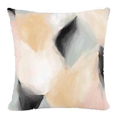 18" x 18" Outdoor Throw Pillow Abstract Shapes Cloud - Skyline Furniture