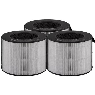 Nispira 3-in-1 PFSPTC01 HEPA Carbon Filter Replacement For LG PuriCare AeroTower Air Purifier U9CV2B  U9CS1C (NOT For model 360 AS560DWR0), 3 Packs