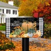 Checkered Give Thanks Primitive Magnetic Mailbox Cover Thanksgiving Autumn Standard Briarwood Lane - 2 of 3