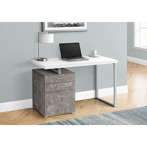 Sapphtopaz Modern Home Office Desks Computer Desk with Storage Drawers Writing Desk Gaming Desk Office Desk for Home Office - 1 of 4