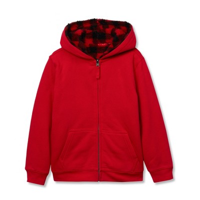 Lands' End Kids High Pile Lined Zip Hoodie