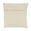 Saro Lifestyle Hair On Leather  Decorative Pillow Cover, Grey, 18" - 2 of 3