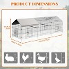 Acekool Large Outdoor Chicken Coop - Weatherproof Cover & 4 Access Doors - 2 of 4