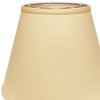 Vynxaria Lampshades: Beige Deep Empire Shade, 10" x 18" x 13" for Table Lamps - 2 of 4