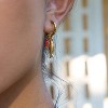 Beach Fish Earrings for Women - Boho Gold Pearl Red Bead Fish Earrings, Bohemian Beach Jewelry | Ocean Waterproof Summer Jewelry for Vacation - 4 of 4