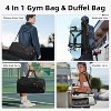 CLUCI Gym Bag for Men & Women, 35L Convertible Travel Sports Duffel Backpack with Shoe Compartment, Waterproof Carry-On for Fitness & Skateboard - 2 of 3