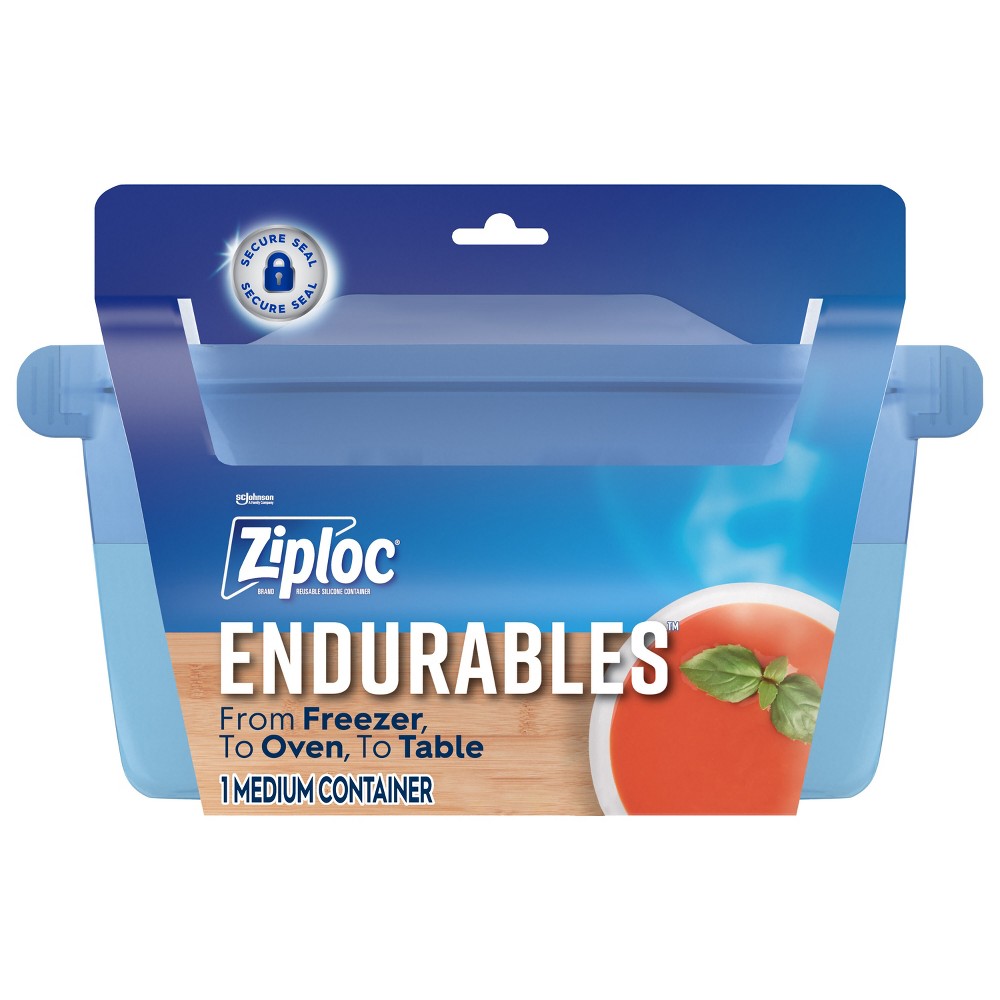 Photos - Food Container Ziploc Endurables Reusable Silicone Food Storage Container - Medium - 32 f 